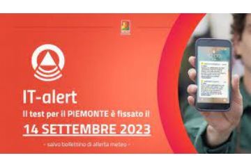  Sperimentazione IT Alert  - Sistema allerta pubblica 14 settembre 2023