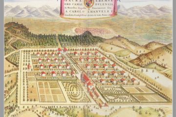 Tavola del Theatrum Sabaudiae che rappresenta una veduta dell'Eremo dei Camaldolesi – 1682